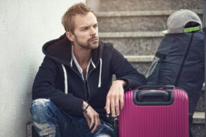 Man recovering from divorce and rebuilding his life with confidence