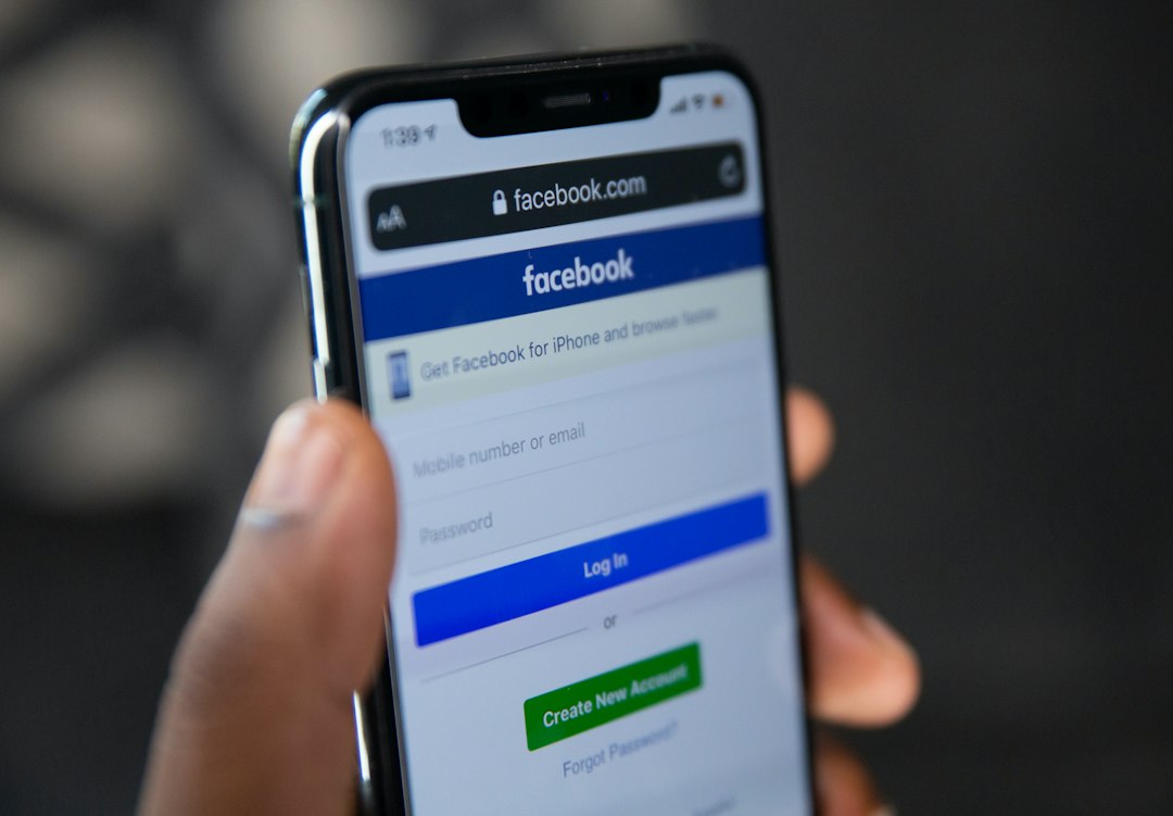 Facebook displayed on a smartphone