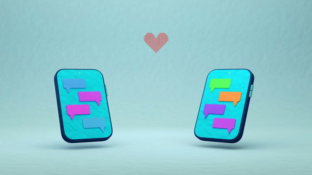 Two smartphones representing digital dating choices
